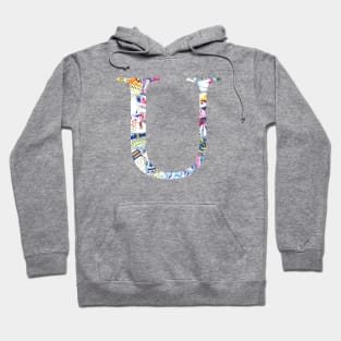 Gaudi Barcelona Mosaic Initial U Hoodie